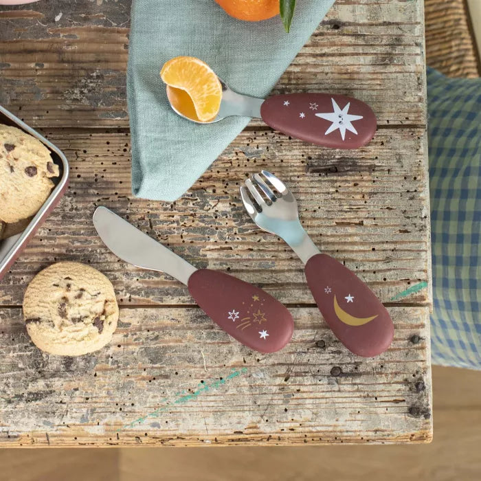 Moulin Roty - Set couverts silicone - Après la pluie