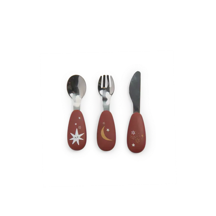 Moulin Roty - Set couverts silicone - Après la pluie