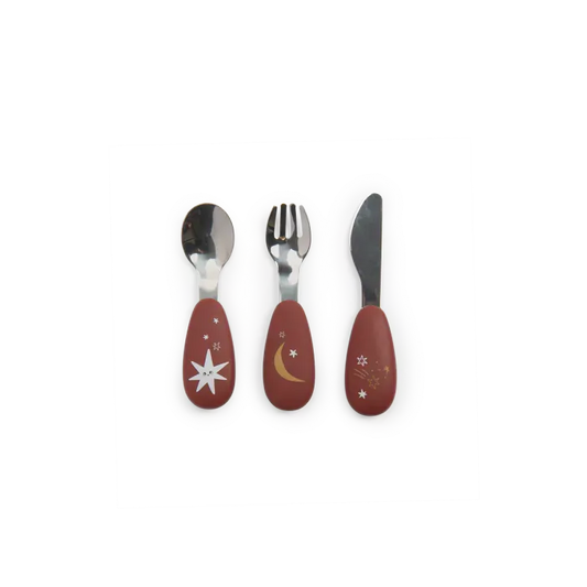 Moulin Roty - Set couverts silicone - Après la pluie