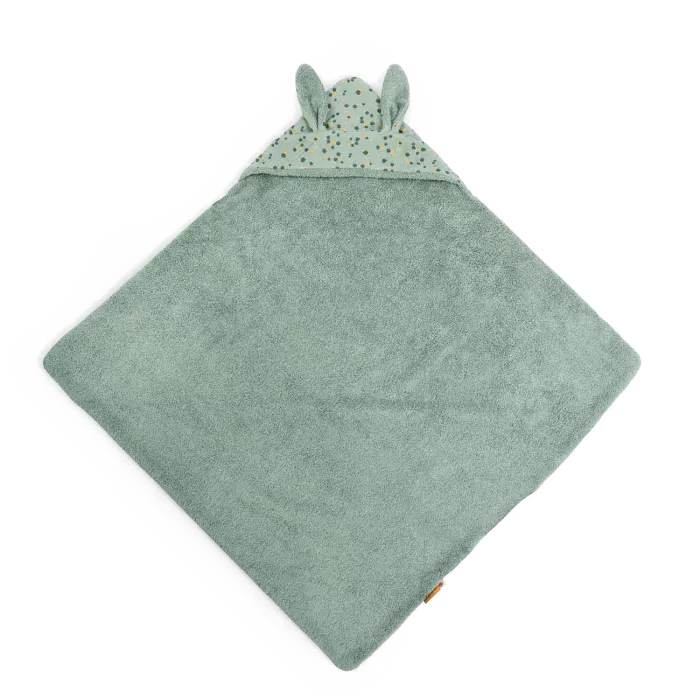 Moulin roty - sortie de bain sauge - trois petits lapins