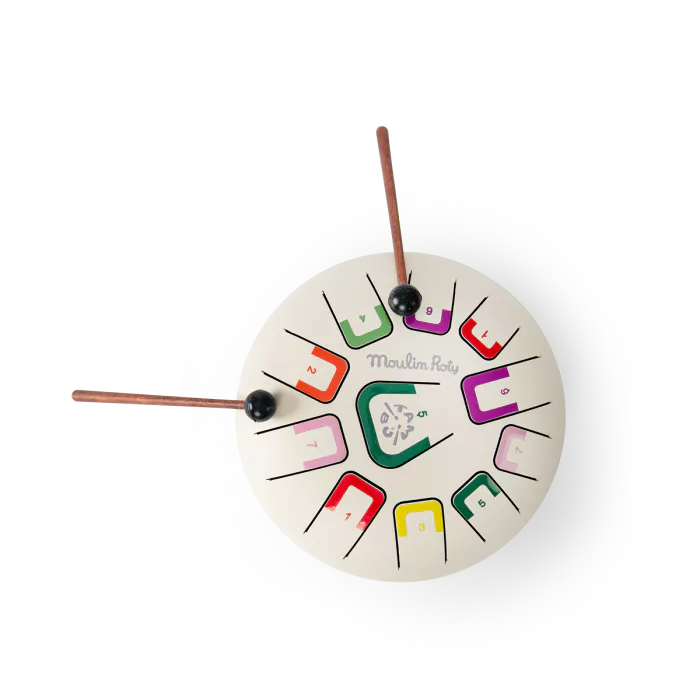 Moulin roty - tambour à languettes blanc - après la pluie