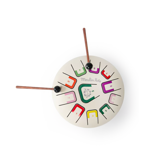 Moulin roty - tambour à languettes blanc - après la pluie