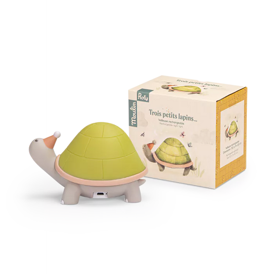 Moulin Roty - Veilleuse tortue - Trois petits lapins