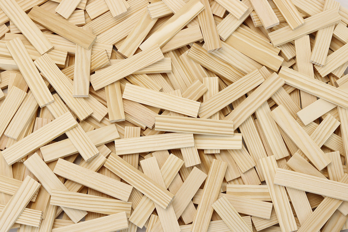 Vilac - Jeu de construction en bois, Batibloc Classic 100 planchettes - 3 ans+