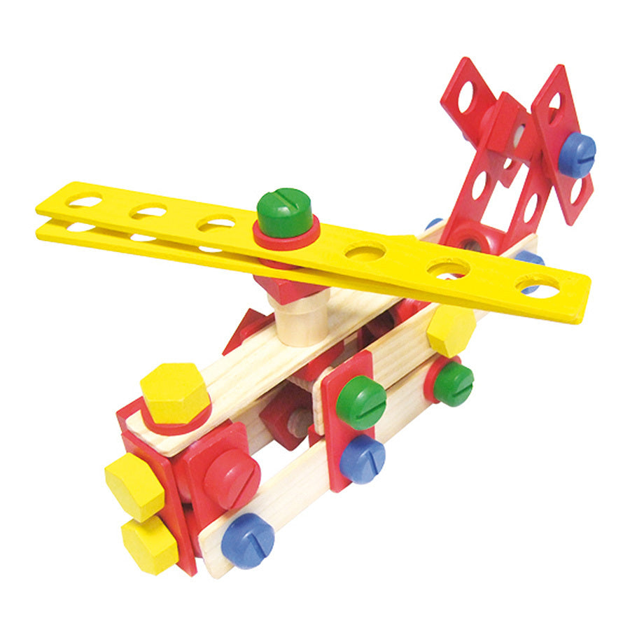 Vilac - Jeu de construction en bois, coffret Batibloc - 4 ans+
