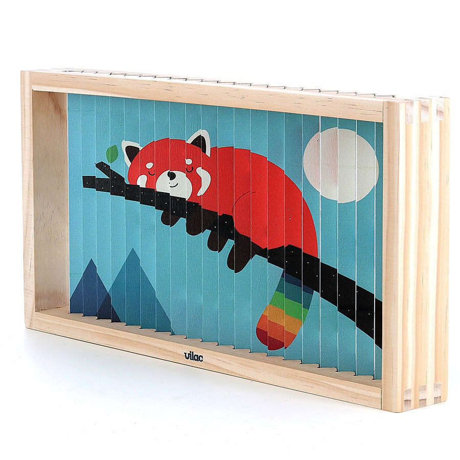 Vilac - Puzzle 4 Dimensions, Les animaux - Andy Westface - 5 ans+