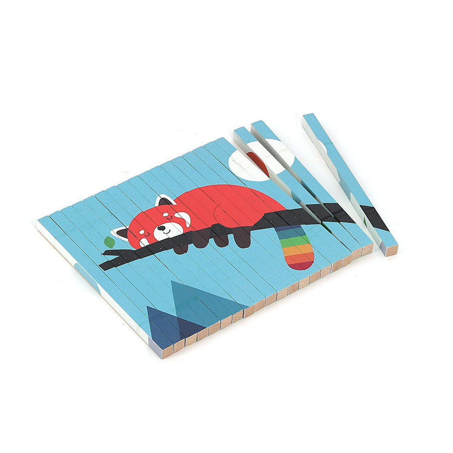 Vilac - Puzzle 4 Dimensions, Les animaux - Andy Westface - 5 ans+