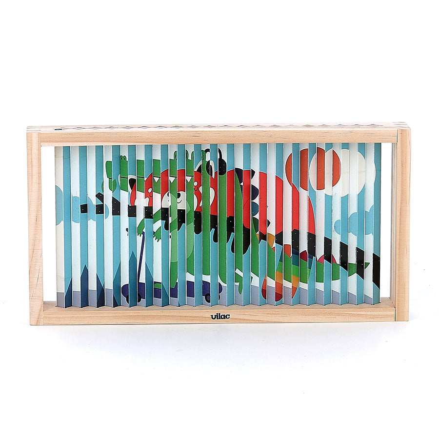 Vilac - Puzzle 4 Dimensions, Les animaux - Andy Westface - 5 ans+