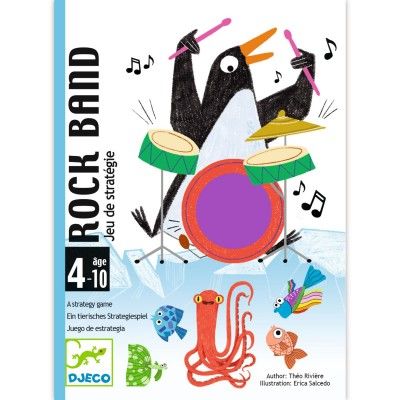 Djeco - Rock Band - Jeu de cartes de stratégie