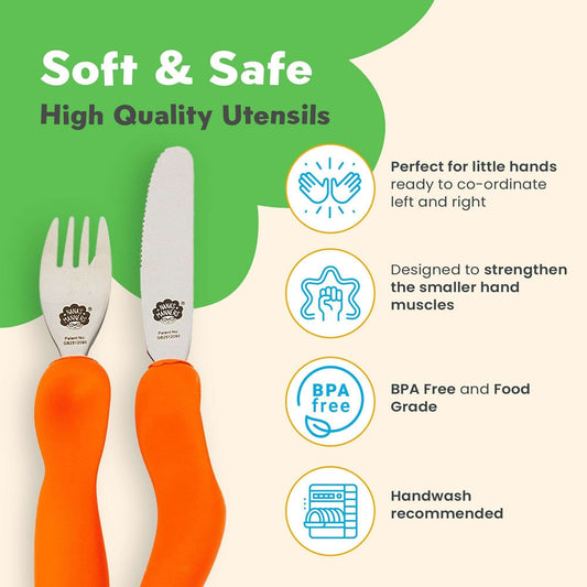 Nana's manners -Étape 3 - Couverts pour enfants - Couteau et fourchette