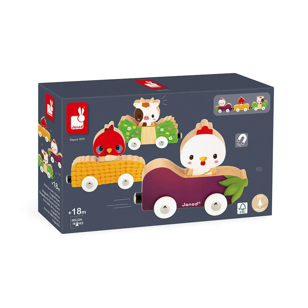 Janod - Animaux de la ferme magnétiques - Ferme