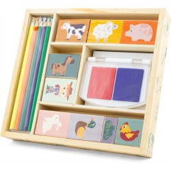 Ulysse - Boite de tampons encreurs - La ferme