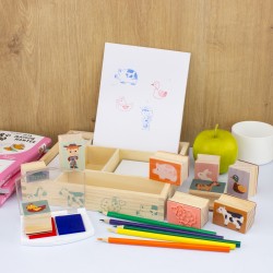 Ulysse - Boite de tampons encreurs - La ferme