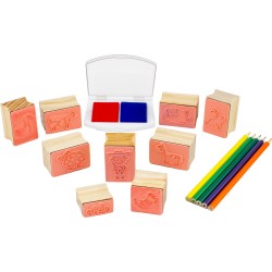 Ulysse - Boite de tampons encreurs - La ferme