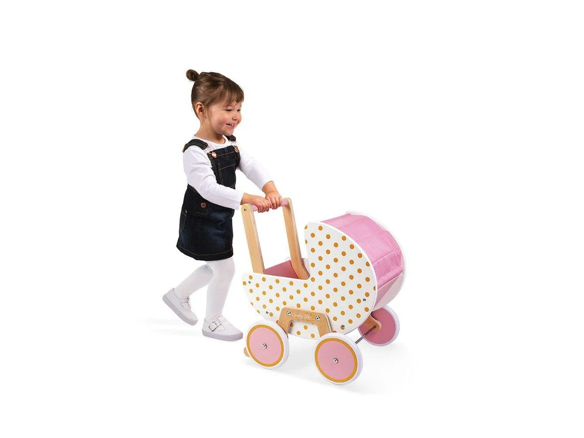 Janod - landau candy chic - poussette poupées - 👶1 an+