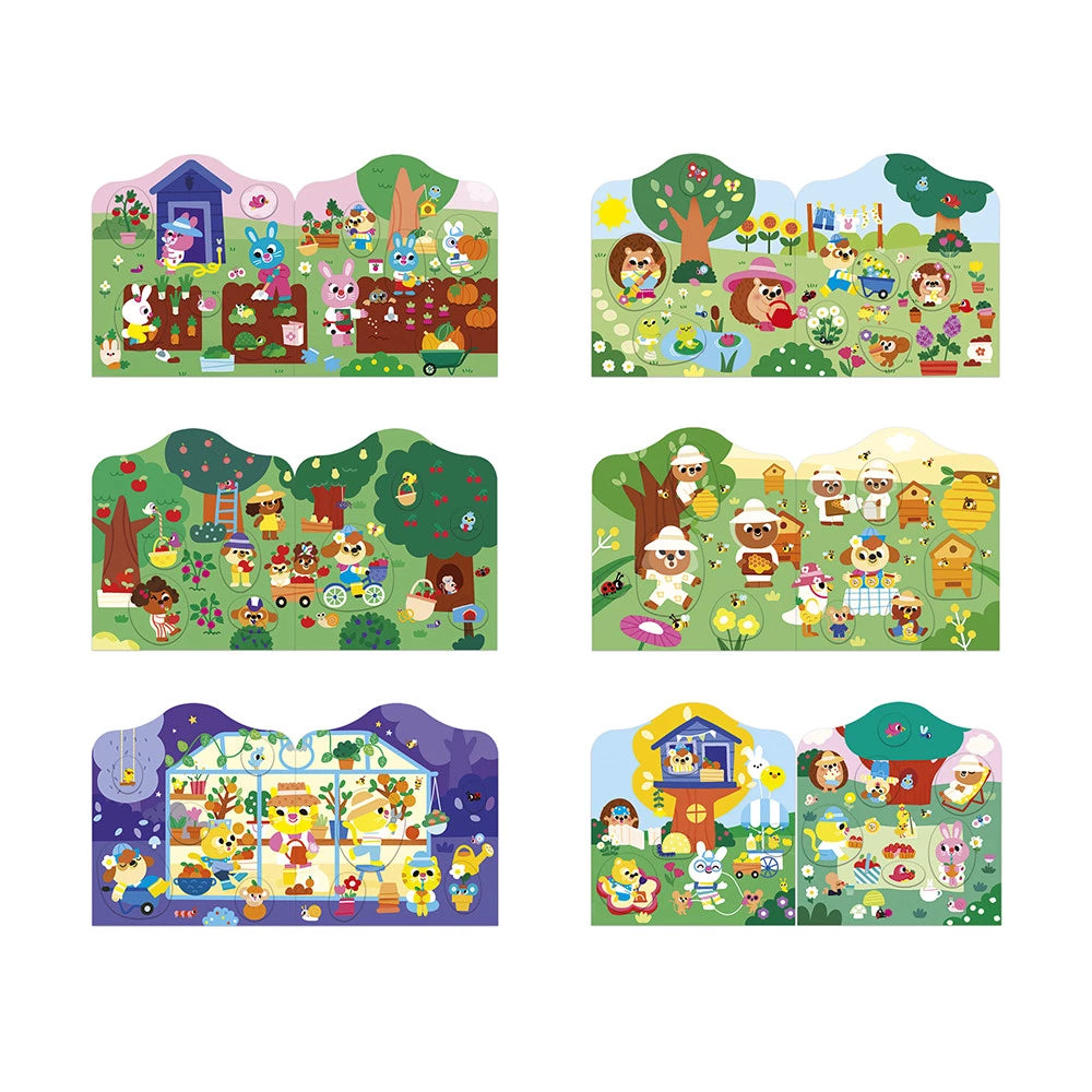 Janod - Cahier de stickers et décor le Jardin