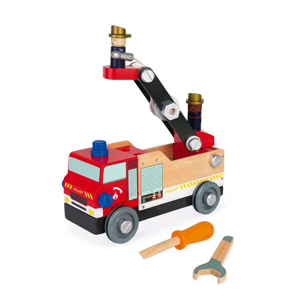 Janod - Camion de pompiers - Brico'Kids