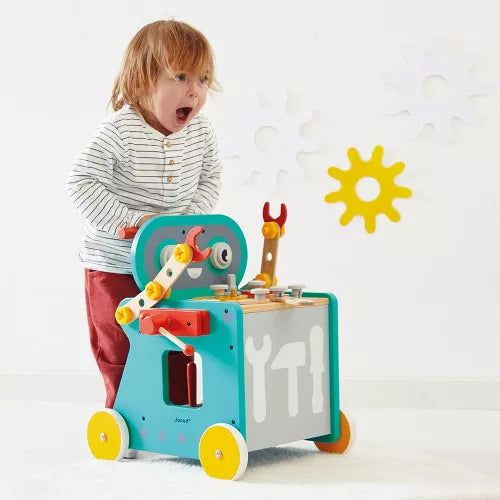 Janod - Chariot Robot Brico'Kids  - 🧒 18 mois+