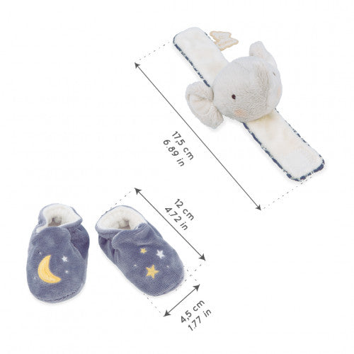 Kaloo - Coffret Bracelet et chaussons sonores éléphant