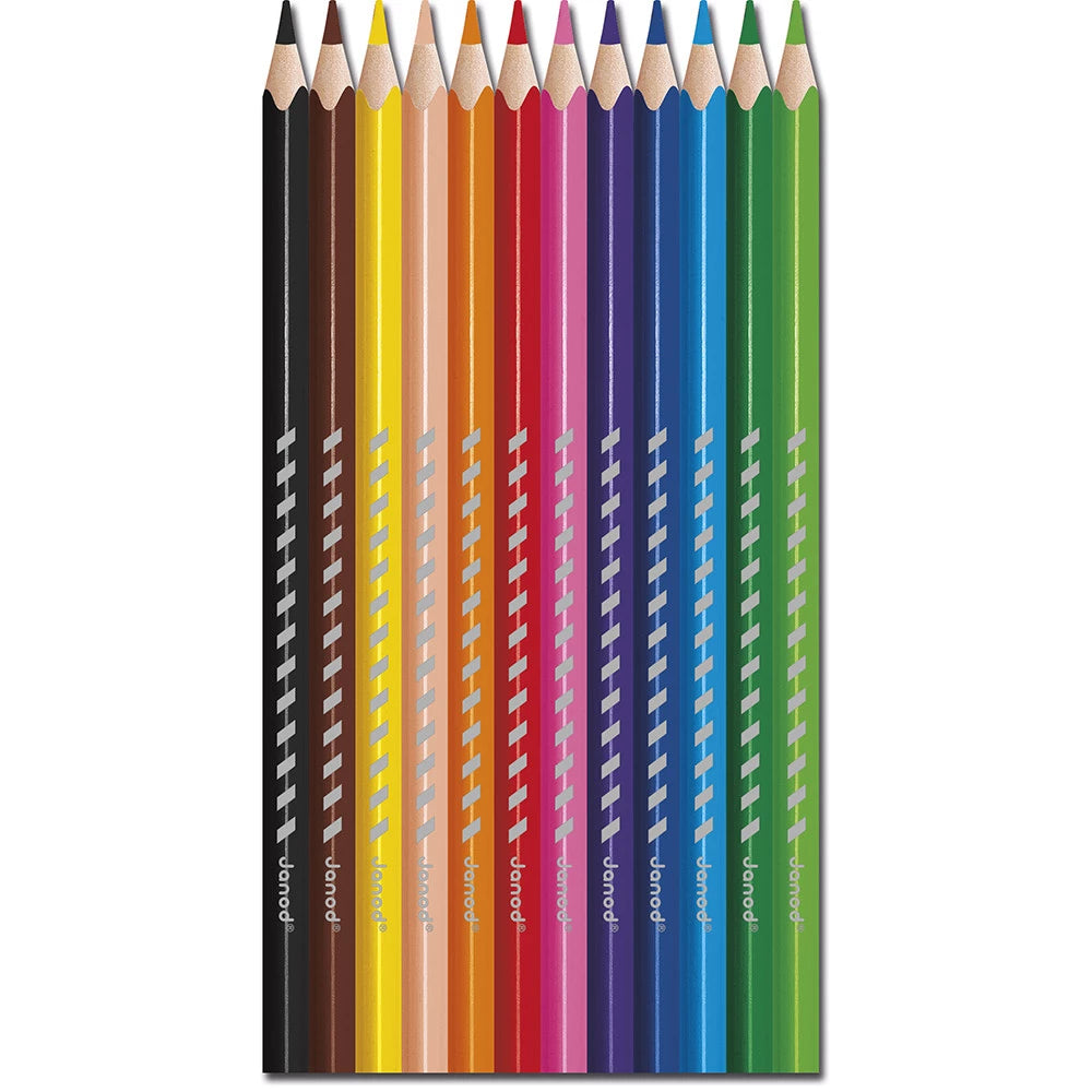 Janod - Crayons de couleur x 12