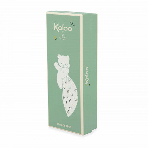 Kaloo - Doudou Chien -Carré douceur vert