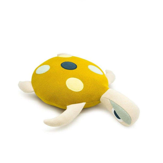 L'oiseau bateau - coussin moyen tortue avec grelot