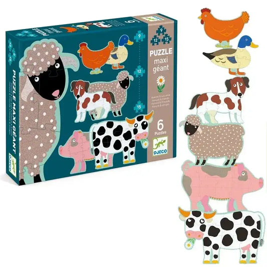 Djeco - Puzzle - Maxi géant - Honoré et ses amis