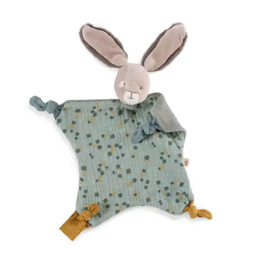 Moulin Roty - doudou lapin sauge - trois petits lapins