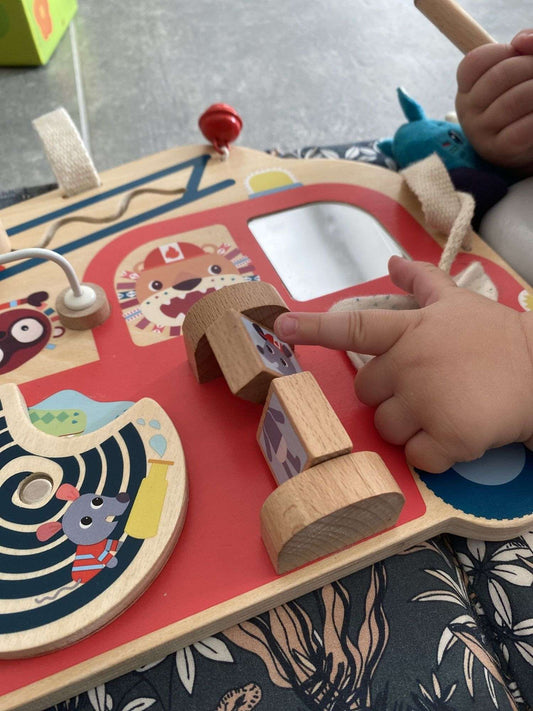 Lilliputiens - Camion de pompiers - panneau d'activités