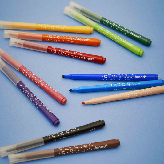 Janod - Feutres longue durée X 12