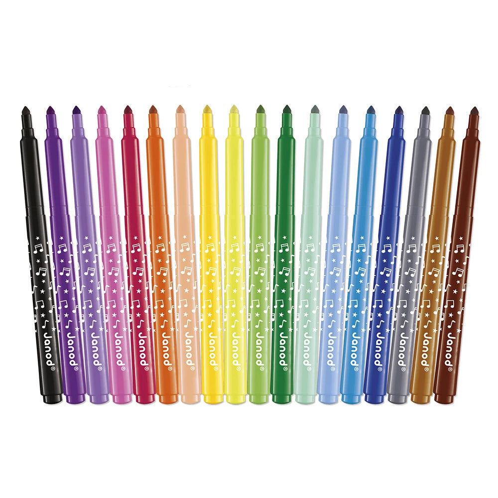 Janod - Feutres longue durée x 18