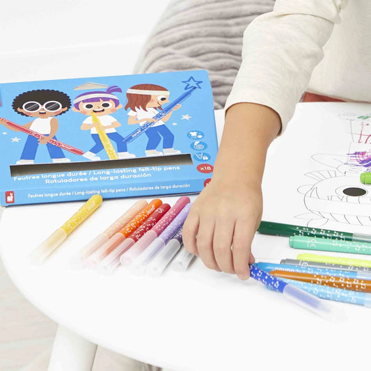 Janod - Feutres longue durée x 18