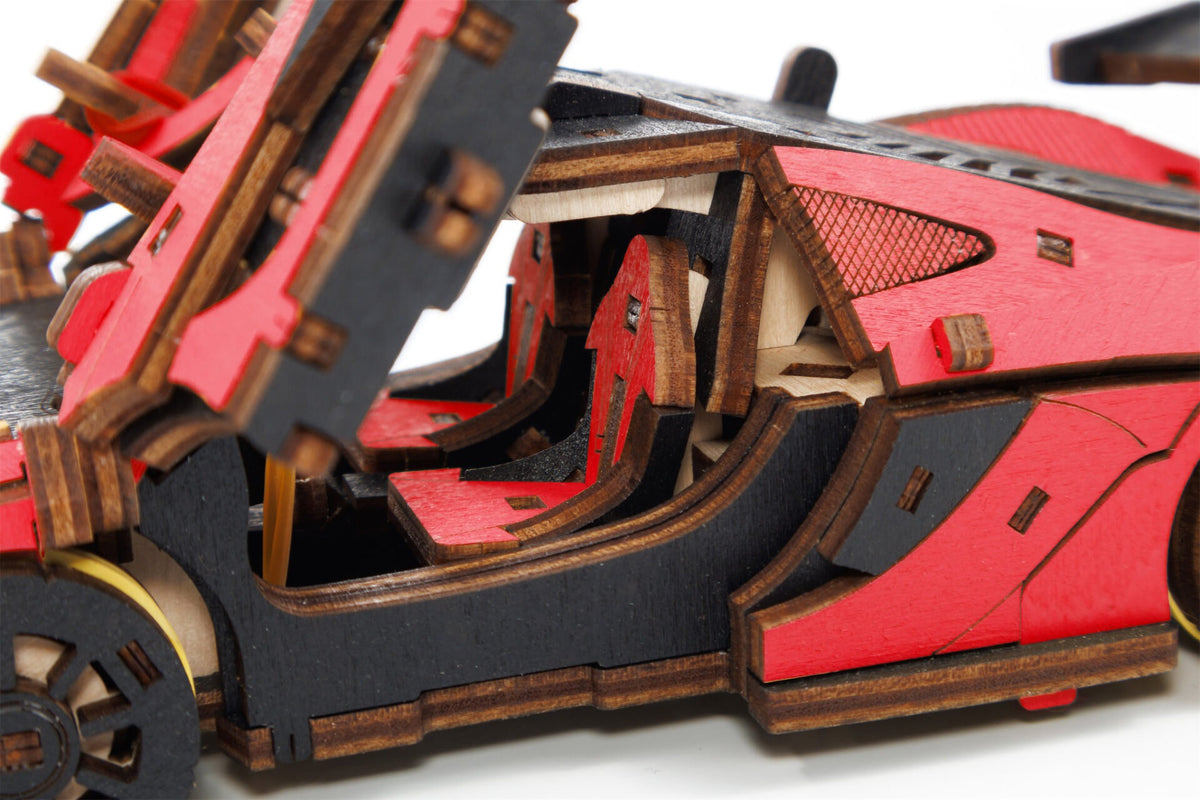 maquette - voiture rouge - 6 ans+