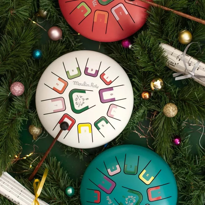 Moulin roty - tambour à languettes blanc - après la pluie