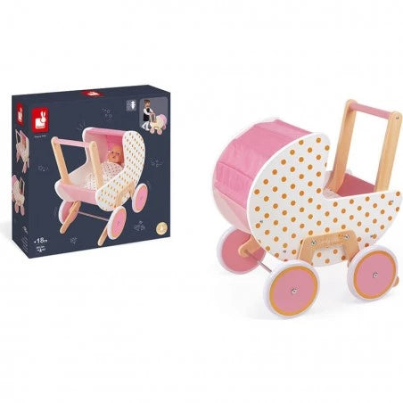 Janod - landau candy chic - poussette poupées - 👶1 an+