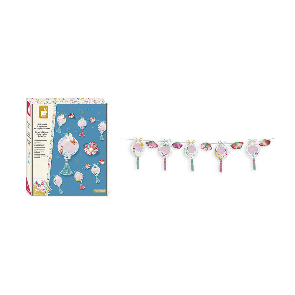 Janod - Guirlande lumineuse en papier à créer - Kit créatif