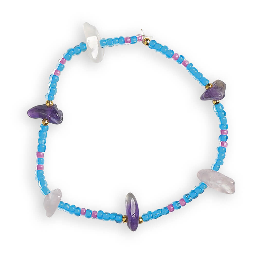 Janod - 16 Bijoux pierres Porte-bonheur à créer - kit créatif