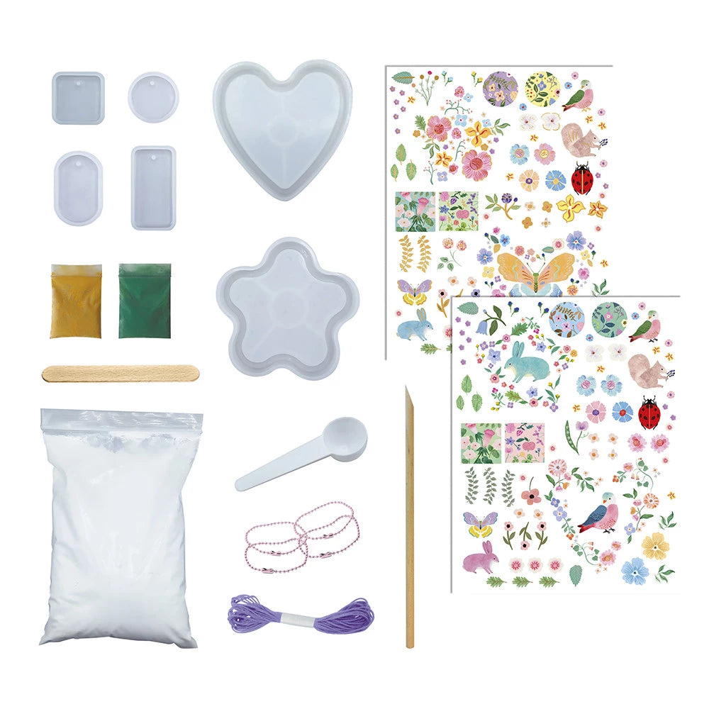 Janod - 16 Créations en moulage Jardin fleuri - Kit créatif