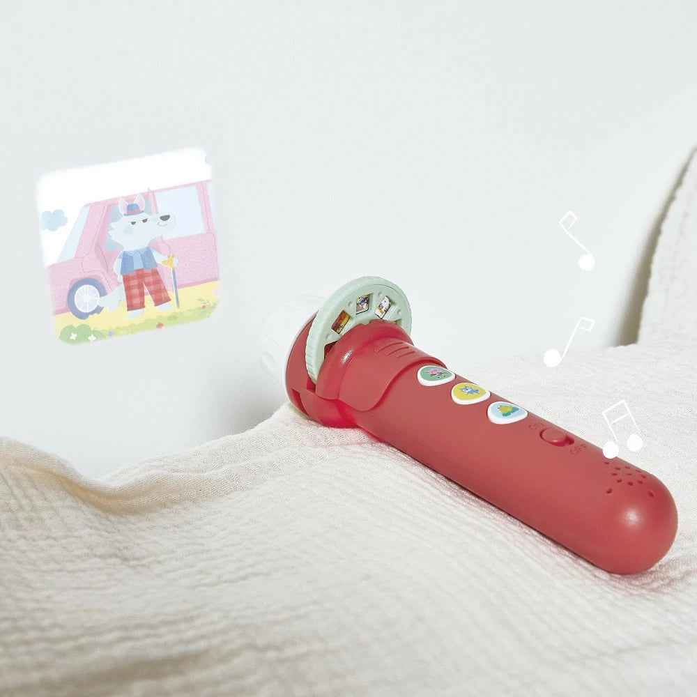 Janod - lampe sonore merveilleuse Loup y es tu ? - lampe à histoires