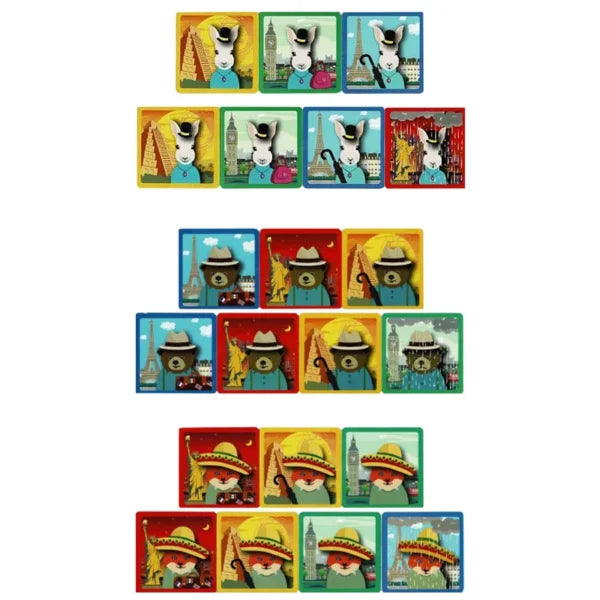 orang outan - Trois chapo - jeu de cartes