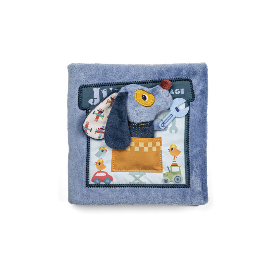 Lilliputiens - le garage de Jules - Livre D'activités - livre en tissus