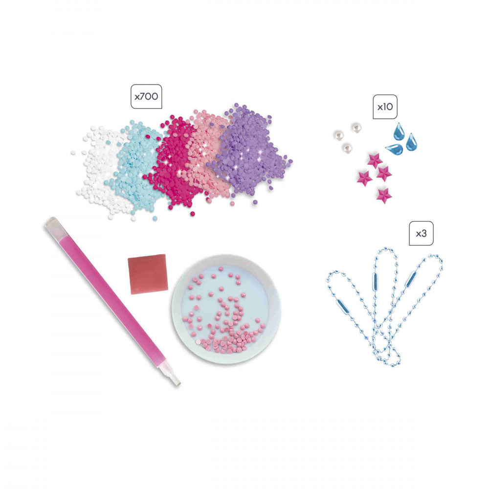 Janod - 3 Porte clefs à diamanter - Magic Ocean