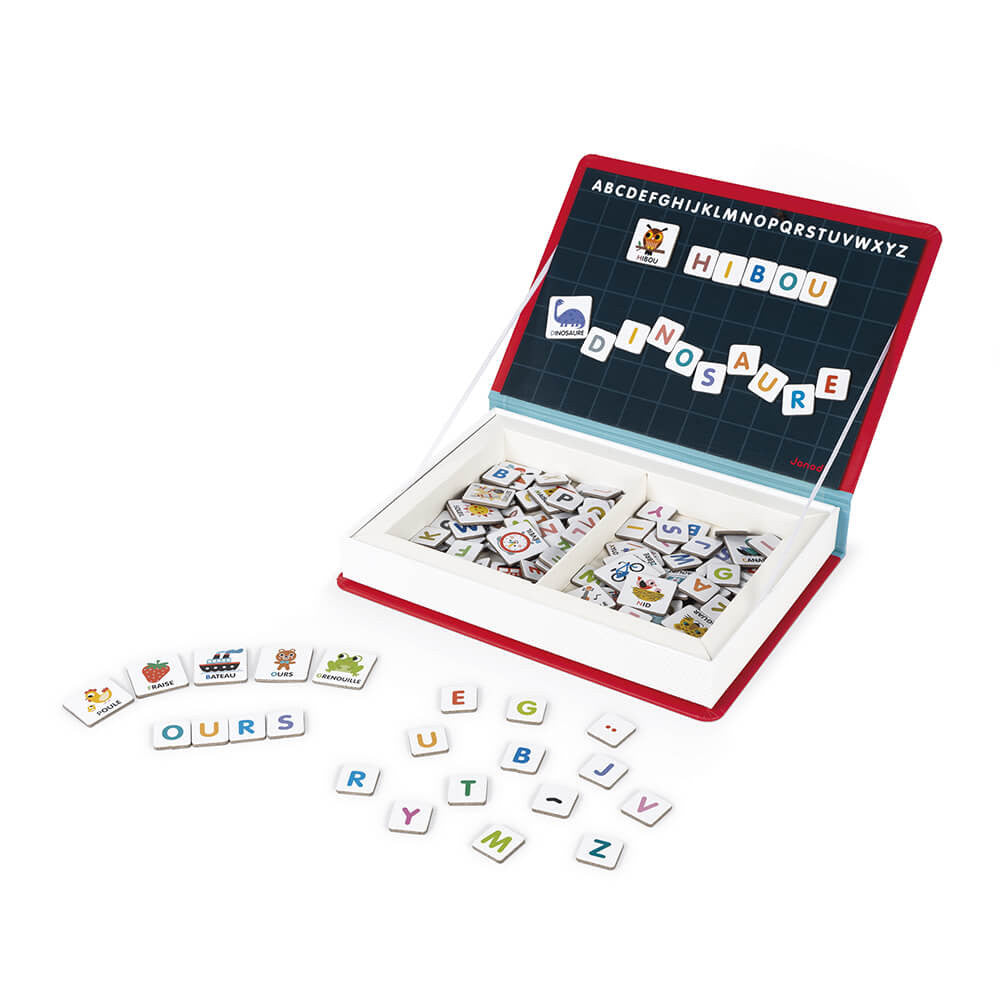 Janod - Magnétibook - alphabet français - 142 magnets