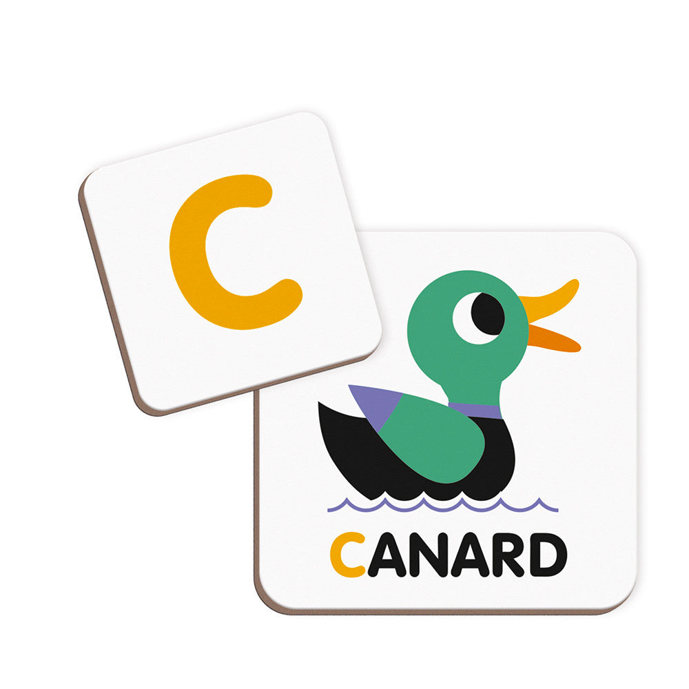 Janod - Magnétibook - alphabet français - 142 magnets