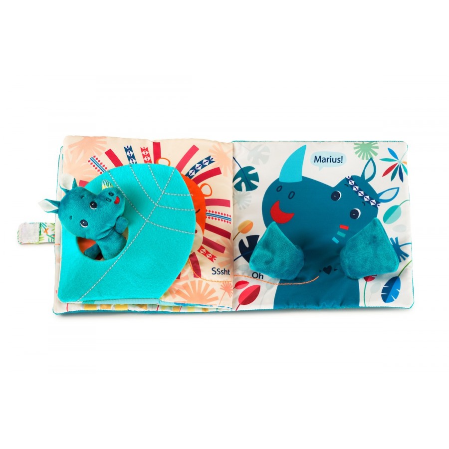 Lilliputiens - livre d’apprentissage - Papa t’es où - livré en tissus