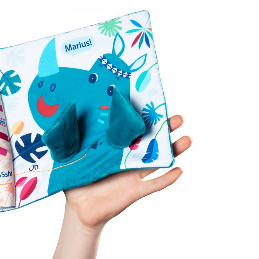 Lilliputiens - livre d’apprentissage - Papa t’es où - livré en tissus