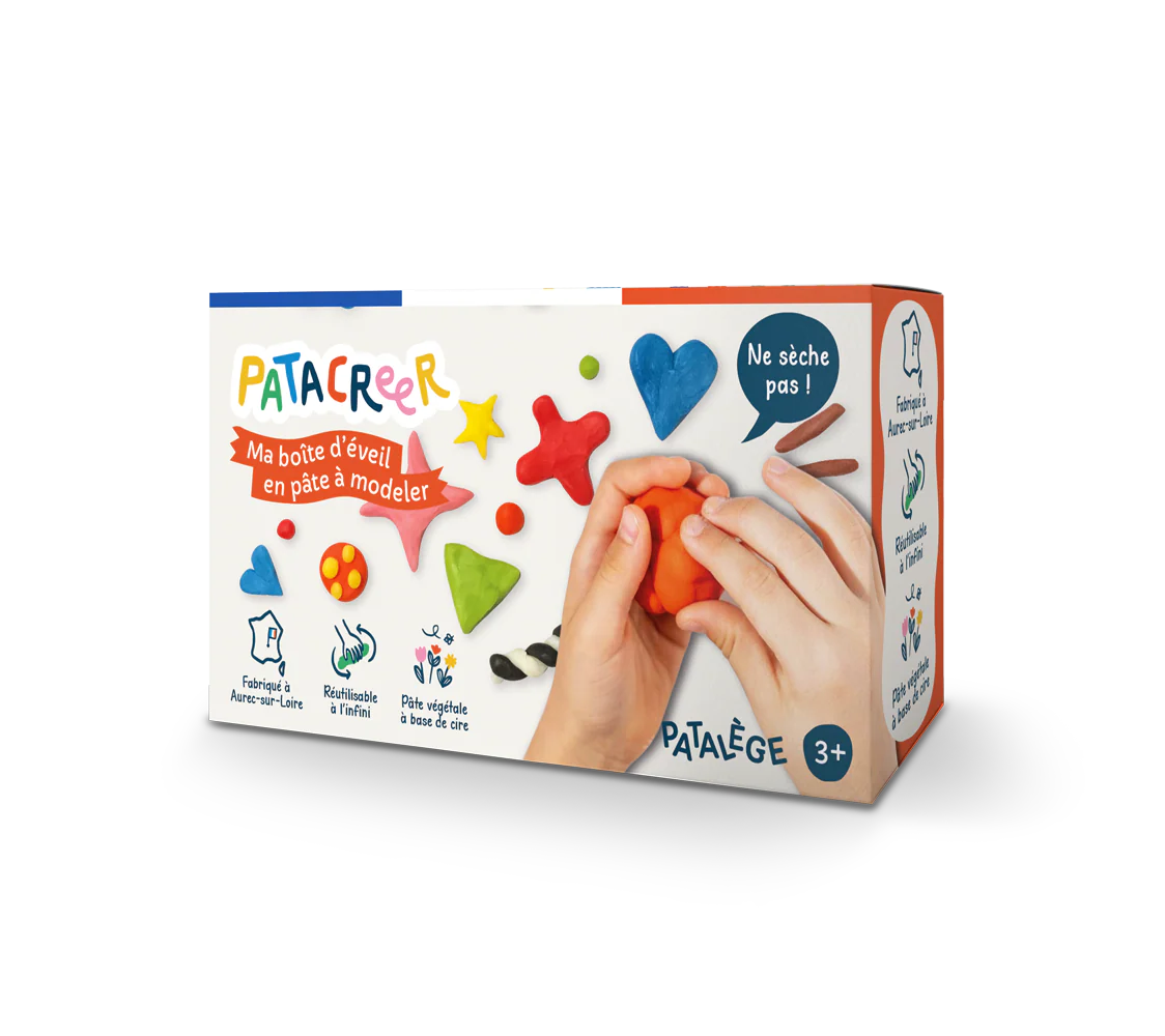 Boite Mon atelier d'éveil de 9 couleurs de Pâte à Modeler qui ne sèche pas