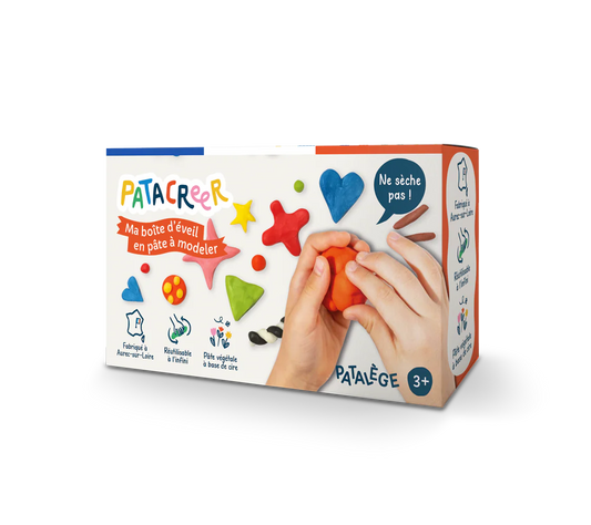 Boite Mon atelier d'éveil de 9 couleurs de Pâte à Modeler qui ne sèche pas