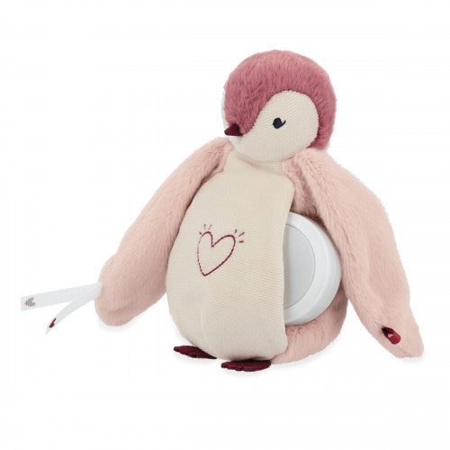 Kaloo - Peluche veilleuse - Manchot rose