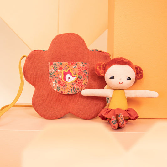 Lilliputiens - Poupée Adèle avec sac fleur